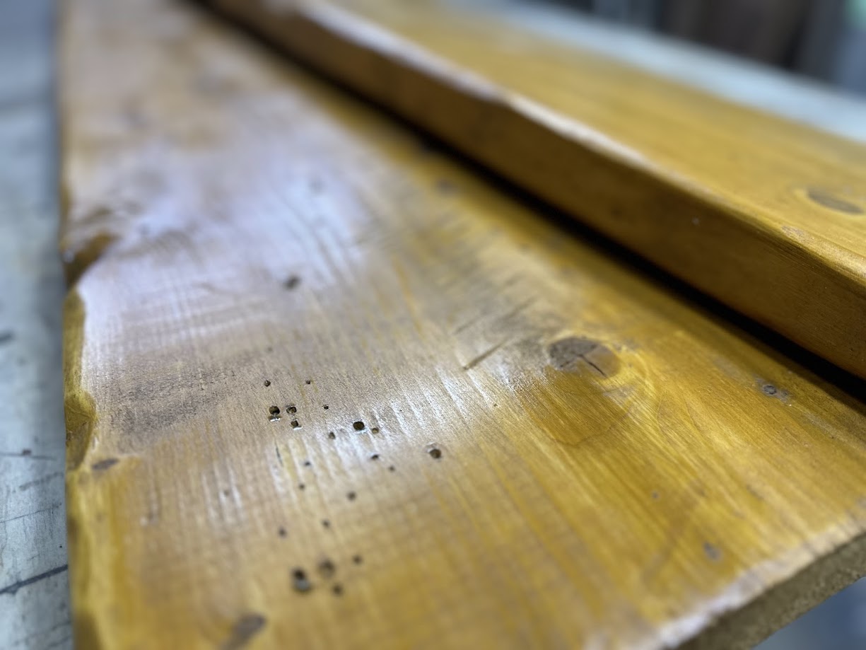 Aging Wood Plank(SPF材) エイジング塗装/ビンテージ加工 2x12x3F 長さ910mm