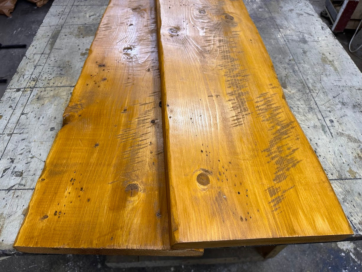 Aging Wood Plank(SPF材) エイジング塗装/ビンテージ加工 2x12x3F 長さ910mm