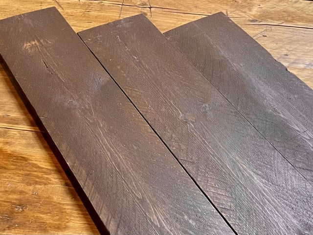 エイジングボード(レッドパイン板材) 不燃加工 アンティークブラウン 厚19mm 幅130mm 長さ1,990mm