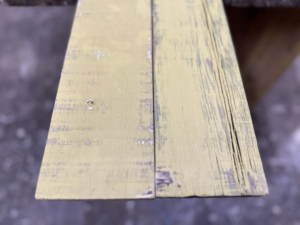 【数量限定30枚】はしけ板古材 ミルクペイント塗装 厚15-20mm 幅100-120mm 長さ1,930mm