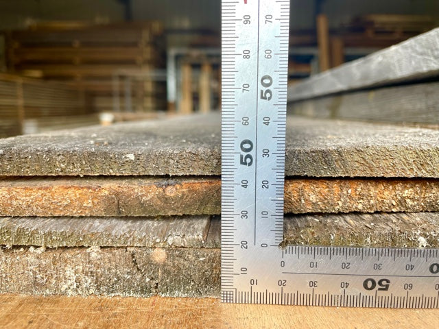 【在庫少のため要問合せ】ウッドフェンス ドレスボード 1x6(厚みハーフ材) 無塗装 厚7-12mm 幅135mm 長さ1,800-1,830mm