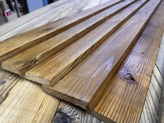 不燃古材足場板1x4　無塗装 不燃加工　厚15mm　幅90-95mm　長さ1,900mm