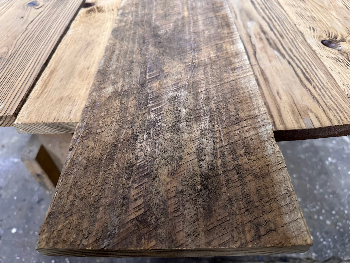 不燃バーンウッド（Hemlock）無塗装 不燃加工　厚18mm　幅195-200mm　長さ1,820mm
