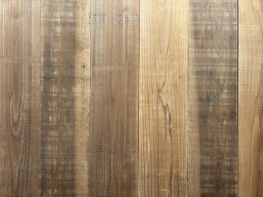 スチームドライウッド（スリム杉材）無塗装　厚7-12mm　幅225ｍｍ　長さ2000mm